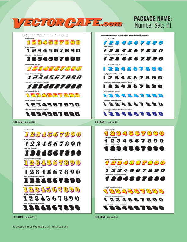 Race Car Numbers - 41 Sets – signdna